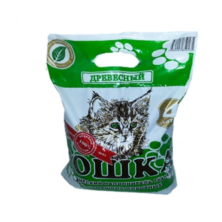 Наполнитель 4л, 2,2кг Гошка древесный