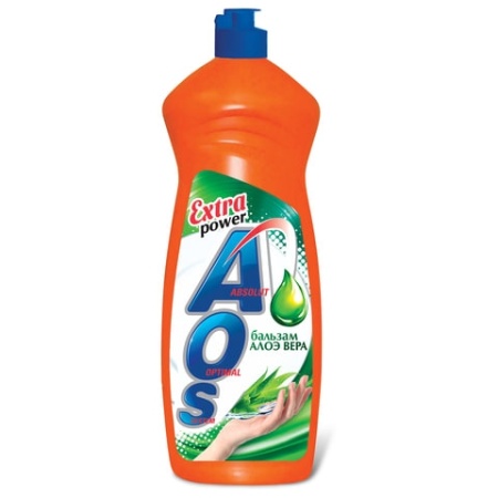 Средство для мытья посуды 900мл AOS Алоэ Вера