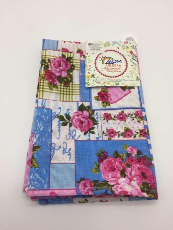 Полотенце из рогожки 50*60 ДомВелл Печворк 570