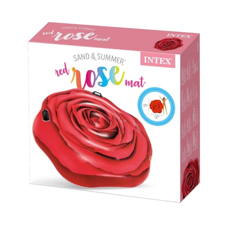 Плот надувной "Роза" 137х132 см, Intex