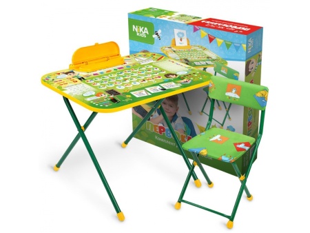 Комплект детской мебели "Nika kids" NK-75/2, рис."Первоклашка" (стол-парта+пен+стул мягк) NK-75/2