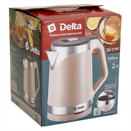 Чайник 2,0л DELTA DL-1109 1500Вт