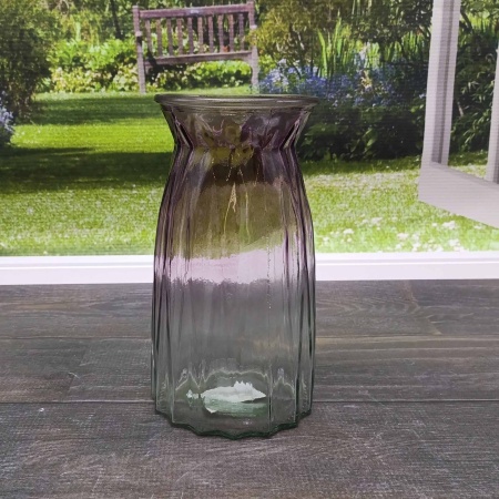 Ваза для цветов 10х20 Цветная градиент РД79980