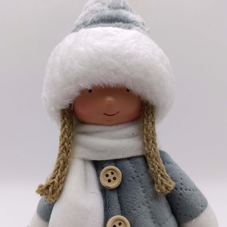 Девочка декоративная новогодняя 10х10х37см РД18522