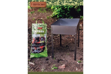 Мангал 350х250х350мм, сборный, без шампуров, в термопленке  BOYSCOUT  