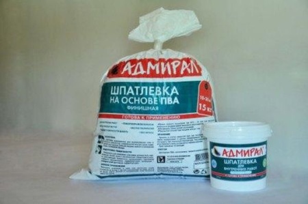 Шпатлевка 15кг на ПВА пакет АДМИРАЛ