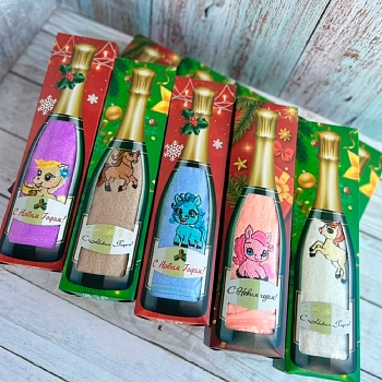 Полотенце 25х25см Символ года  коробка