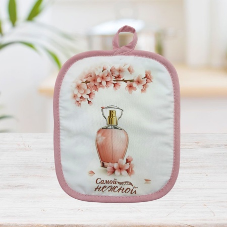 Набор для кухни 2пр Варежка 35*22+Прихватка 18*22 ДомВелл Самой нежной (верх-100%пэ,низ-100%хл.)