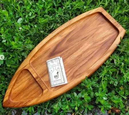 Менажница 40х17х2см ДомВуд Лодочка Дуб Д133