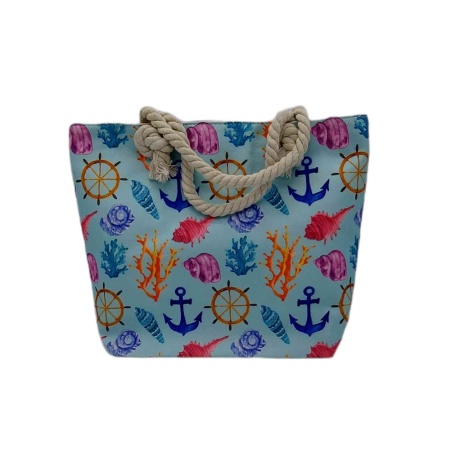 Сумка пляжная на молнии  46х37см РД53060 Море