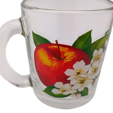 Кружка 320мл Чайная Цветы и фрукты