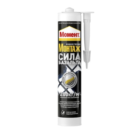 Клей монтажный Момент Монтаж 400г Сила Базальта