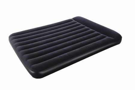 Матрас надувной флокированный 203х152х30см Bestway Aerolax Air Bed Queen со встроенным насосом 