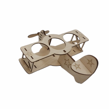 Подставка под пиво 28,5*28*18см ДомВуд Самолет Экошпон Ф211