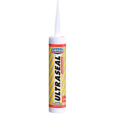 Герметик силиконовый 260мл KRASS Ultraseal санитарный Белый ЛС