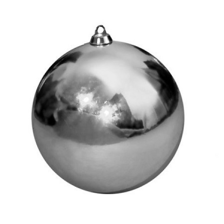 Шар Д-150мм серебро глянец