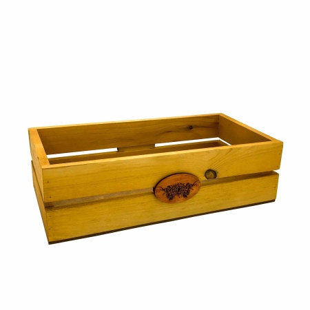 Ящик декоративный с медальоном 30х16х9см ДомВуд Лиственица Сосна С67/Д67