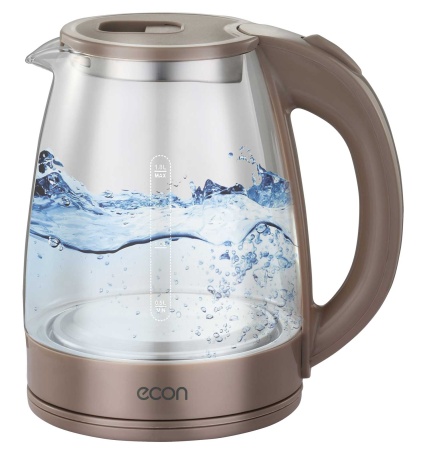 Чайник 1,8л ECO-1847KE 1500Вт стекло/econ 