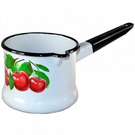 Ковш 1,0л с/к эмал белый Керчь 