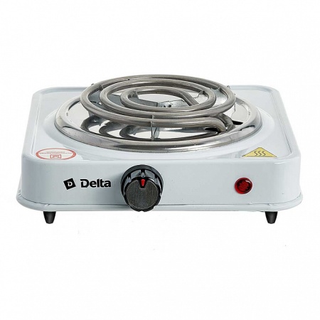 Плита электрическая 1 конфорка, спираль DELTA D-703 белая