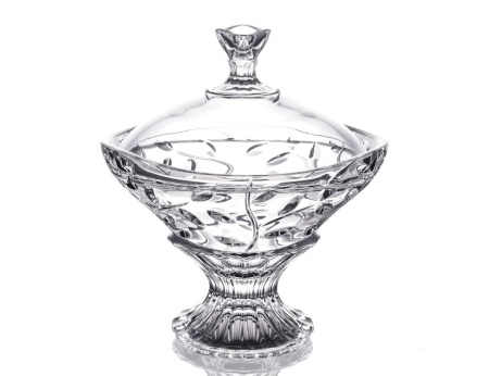 Конфетница 18см с крышкой на ножке RCR Laurus 