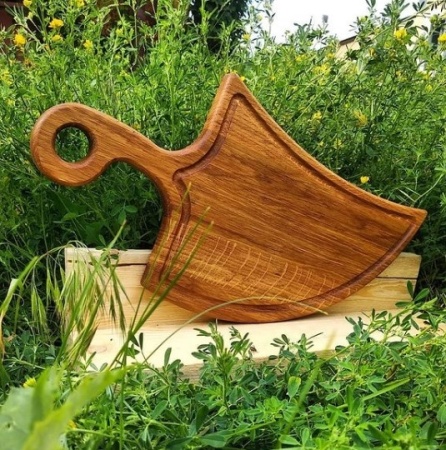 Доска разделочная 45х23х2см ДомВуд Кинжал Дуб Д129