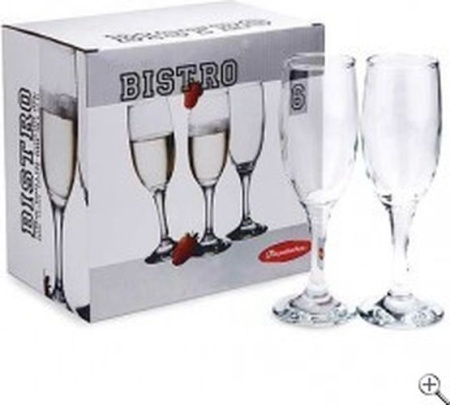Бокал для шампанского 180мл 6шт "БИСТРО" 