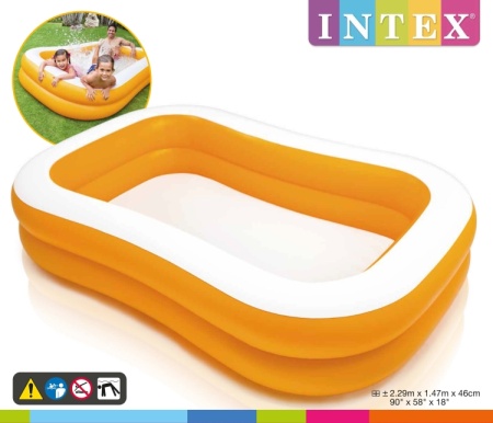 Бассейн семейный  229 х152х48см  "Мандарин" 600, Intex