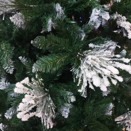 Ель снежинка 2,4м  с белым кончиком