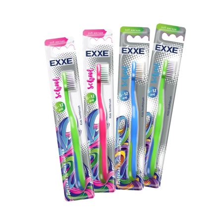 Щетка зубная EXXE Детская school 6-12 лет мягкая 