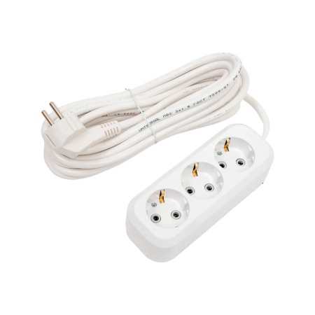 Удлинитель 5м ПРЕМИУМ У10-003 16А 3 гн ПВС 3*1,5 с/з (термоусадка)