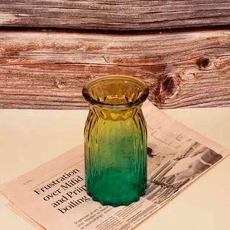 Ваза для цветов 10х20 Цветная градиент РД79980