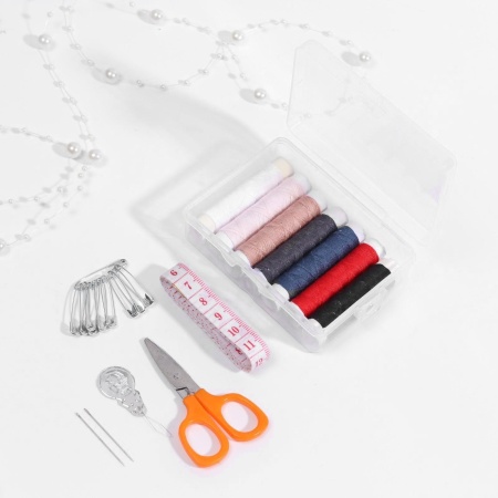 Набор для шитья 21пр в пластиковой коробке 9*6*3 АУ 1377144 Набор для шитья 21пр в пластиковой коробке 9*6*3 АУ 1377144