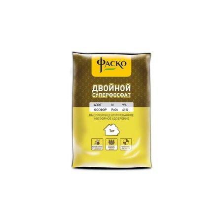 Удобрение 1кг минеральное сухое Фаско® тукосмесь Двойной суперфосфат 