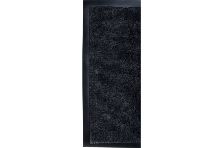 Коврик придверный 50х80см влаговпитывающий, ребристый “TRIP” "VORTEX", серый 