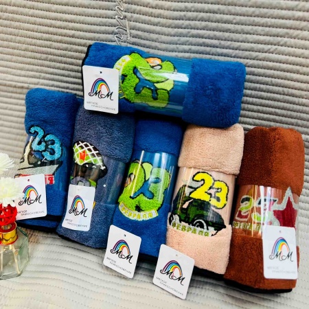 Полотенце 50х90 23 Февраля, микрофибра