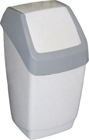 Контейнер для мусора 7л Хапс мрамор