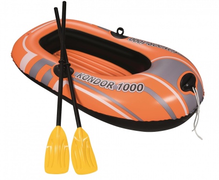 Лодка надувная 155х93cм Intex Hydro-Force Raft с веслами 