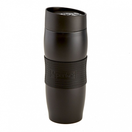 Термокружка 0,4л AK-04053A вакуумная Alpenkok НЕРЖ. черный 