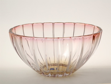 Фруктовница 30см Bohemia Gold Oval Красная