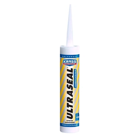Герметик силиконовый 260мл KRASS Ultraseal универсальный Белый ЛС