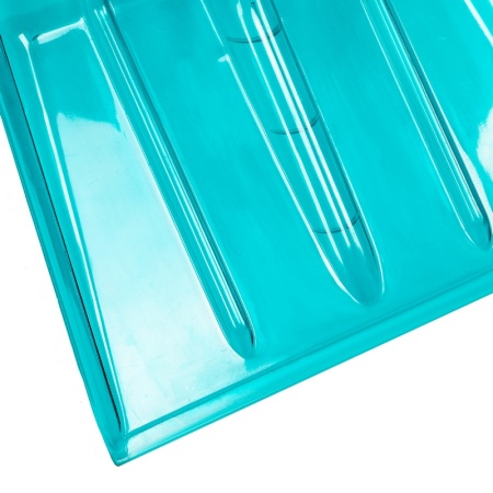 Лопата для снега 340х385х1340мм, поликарбонат, алюминиевый черенок, ПВХ оплетка, LUXE//Palisad