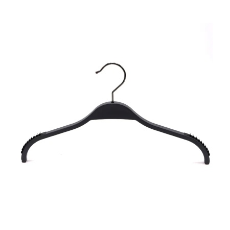 Вешалка для одежды, пластик, противоскользящая, черная РД12751