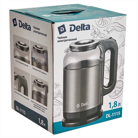 Чайник 1,8л DELTA DL-1115  1500Вт