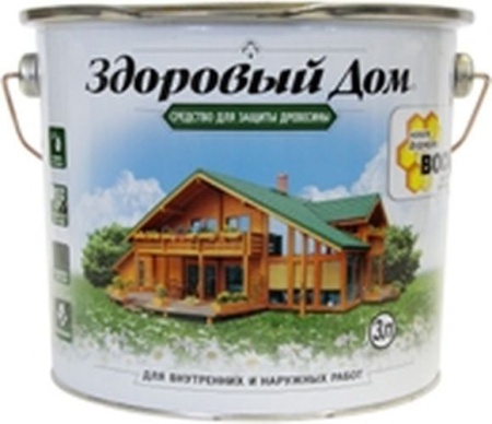 Средство деревозащитное 0,8л 2в1 Бесцветный Здоровый дом Л-С