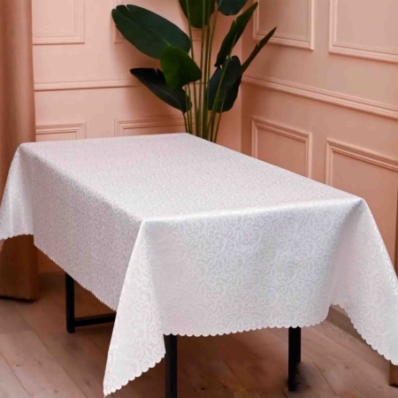 Скатерть 110х150 Флора, белая
