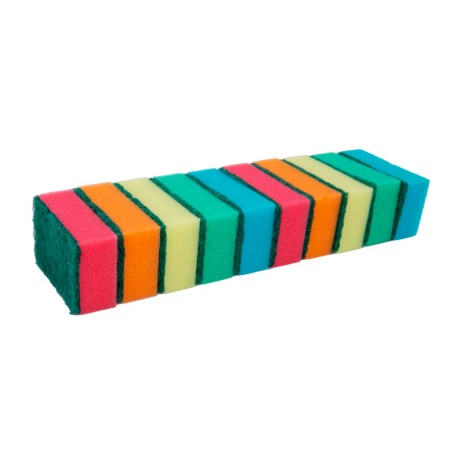 Губка бытовая поролоновая 10 шт РД15651
