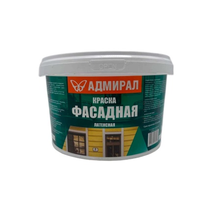 Краска водоэмульсионная 1,2кг фасадная Адмирал