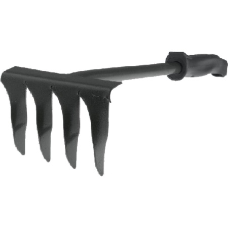 Грабли  4 зуб витые, "Профи" с мет. чер. и пласт. ручкой ГВ-4