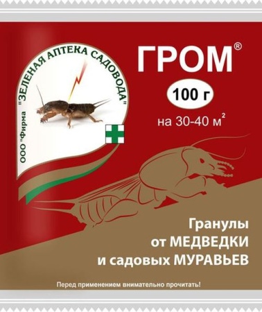 Средство от вредителей Гром, М 100г (от медведки)